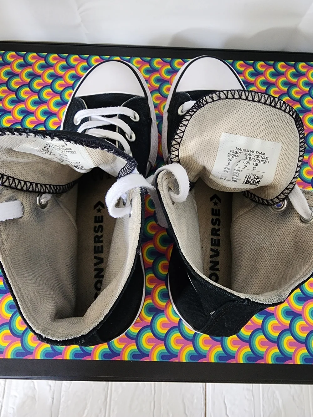 Converse All Star Lift Platform High Top - Black 560845F - Size 5 - Picture 7 of 11